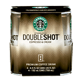 Starbucks Doubleshot espresso & cream premium coffee drink, 4 6.5-fluid ounce cans Full-Size Picture